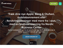 Tablet Screenshot of nordicbusiness.dk